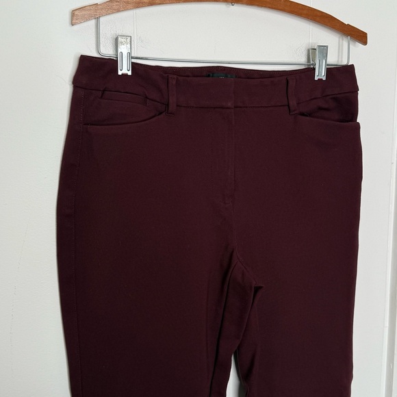 WHBM White House Black Market Burgundy Wine The Ankle Slim Pants‎ Size 6 - Picture 8 of 8
